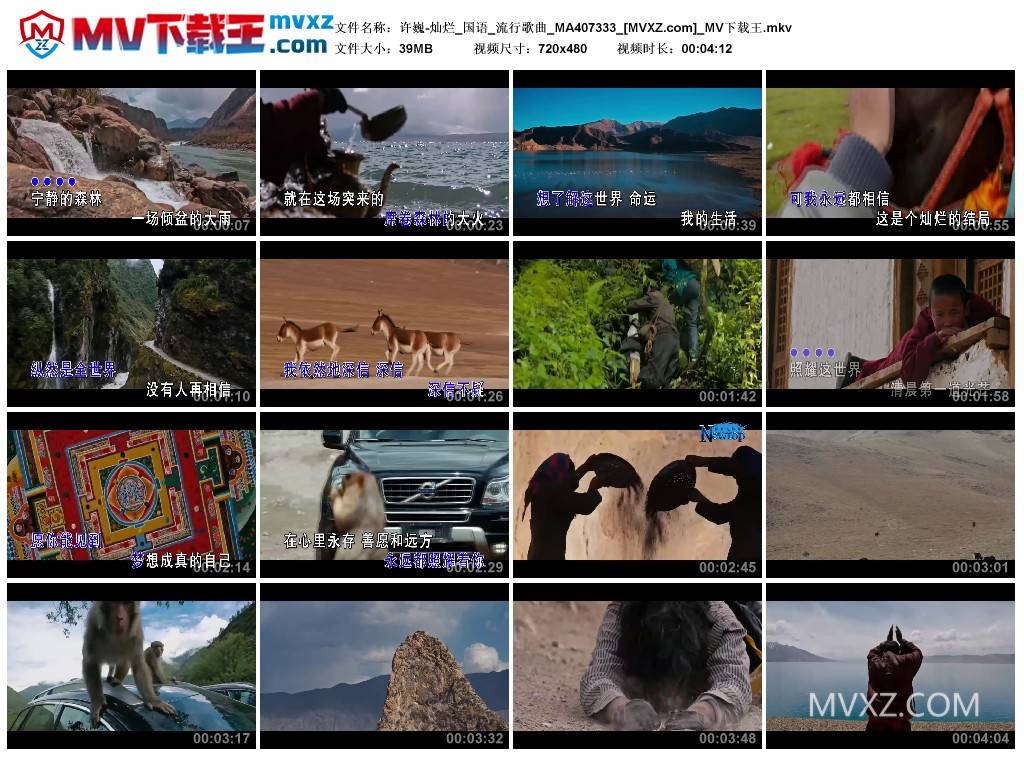 许巍-灿烂_国语_流行歌曲_MA407333